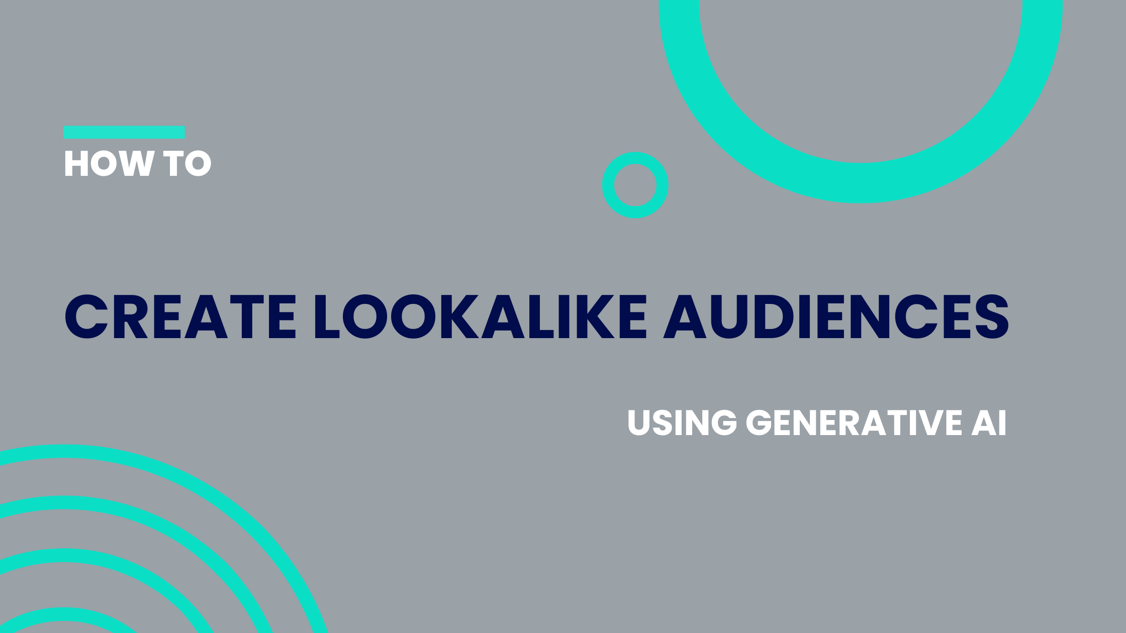 How to create lookalike audiences using generative AI